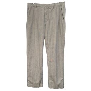 Banana Republic Men’s Gray Plaid Tailored Fit Dress Pants 33x30 Non Iron